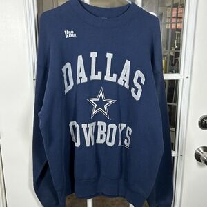 Vintage 90s Dallas Cowboys Pro Player Crewneck Sweatshirt Navy Men's XL